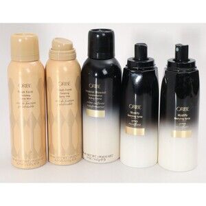 Lot of 5 Oribe Hair Products New Open Box Blow Out Creme, Spray Wax, & Restyling